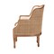 Bali & Pari Elizette Traditional French Beige Fabric and Honey Oak Finished Wood Accent Chair 238-13383-ZORO - alternate 3